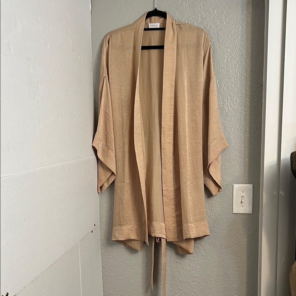 DREAMSACKS SILKY CREAM ROBE SIZE L/XL